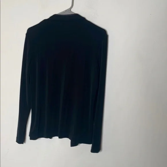 Chico's Black Blazer Shawl Collar Relaxed Fit - Picture 4 of 4